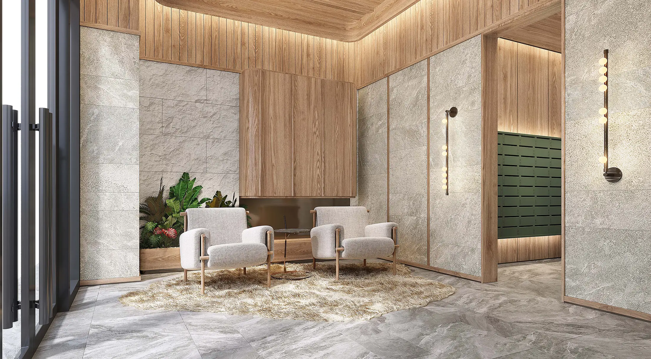 Resident Lobby Rendering&sup1;